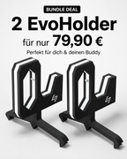Zwei EvoHolder Wandhalterungen für Partner 