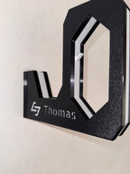 EvoHolder Helmhalterung Garderobe mit Gravur