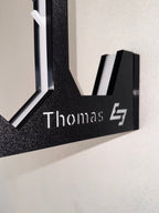 EvoHolder Helmhalterung Garderobe mit Gravur